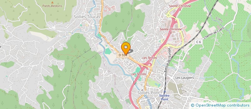 localisation de l'entreprise LE TOUR'N PIZZA à SOLLIES-PONT