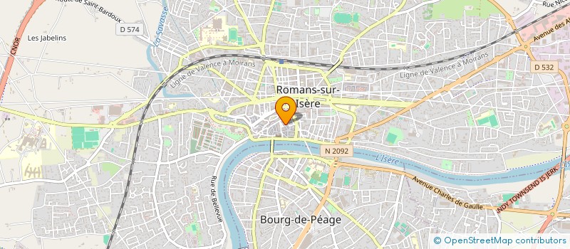 localisation de l'entreprise LE TOURBILLON à ROMANS-SUR-ISERE