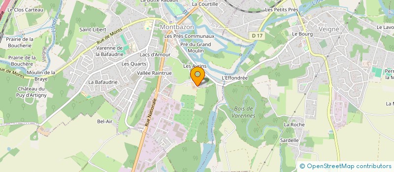 localisation de l'entreprise LE TOURBILLON  MONTBAZON