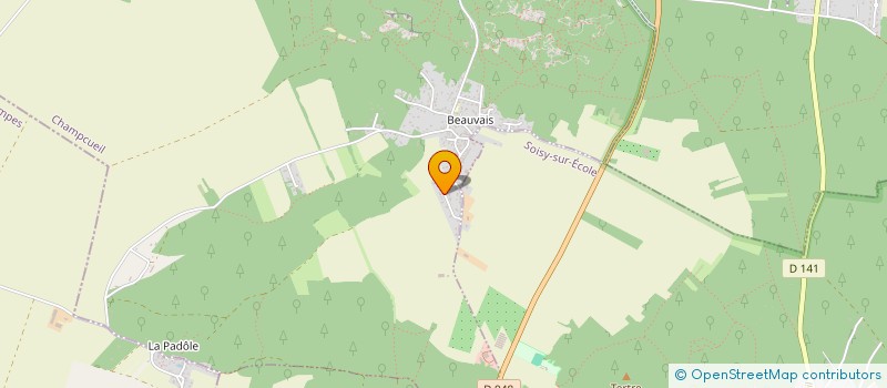 localisation de l'entreprise LE TOURDION  CHAMPCUEIL