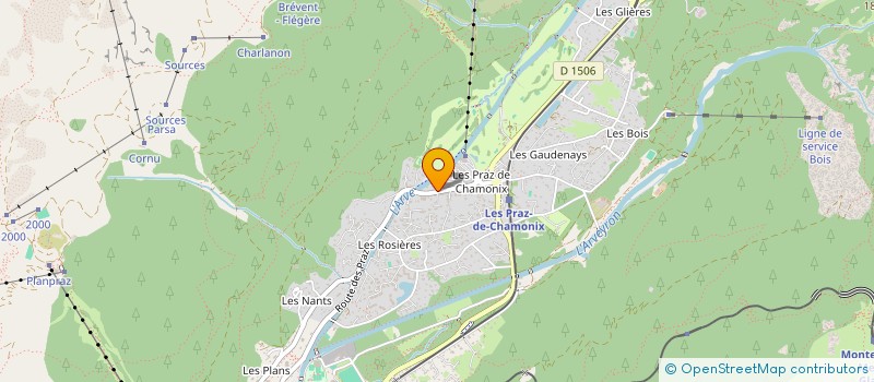 localisation de l'entreprise LE TOURING à CHAMONIX-MONT-BLANC