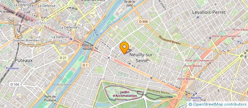 localisation de l'entreprise LE TOURISME D'AFFAIRES à NEUILLY-SUR-SEINE