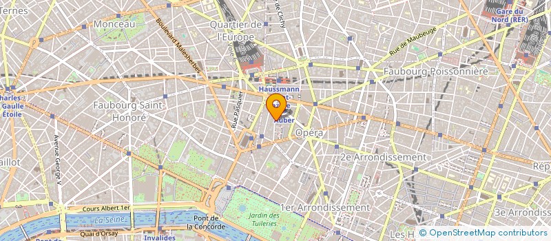 localisation de l'entreprise LE TOURISME MODERNE à PARIS