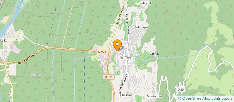 localisation de l'entreprise LE TOURNANT  RUFFIEUX