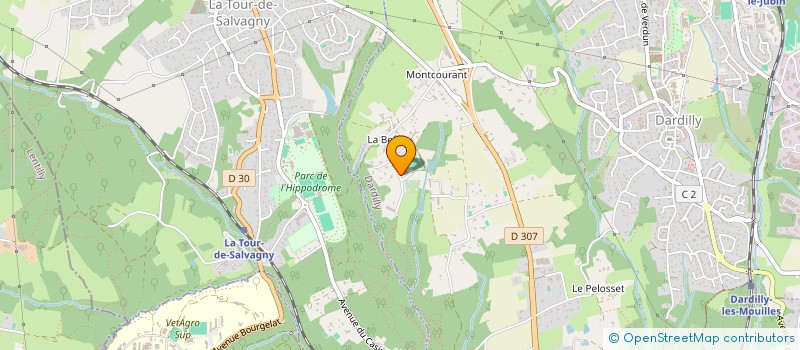 localisation de l'entreprise LE TOURNEBRIDE  DARDILLY