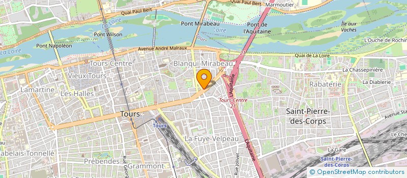 localisation de l'entreprise LE TOURS IMPRO CLUB  TOURS