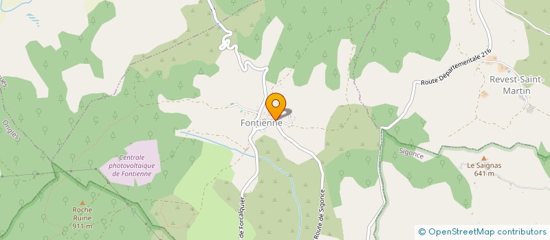 localisation de l'entreprise LE TOUT COULEUR  FONTIENNE