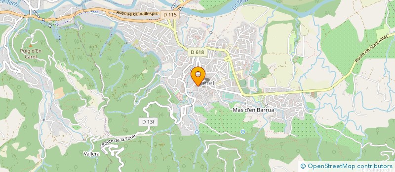 localisation de l'entreprise LE TOUT PETIT THEATRE à CERET