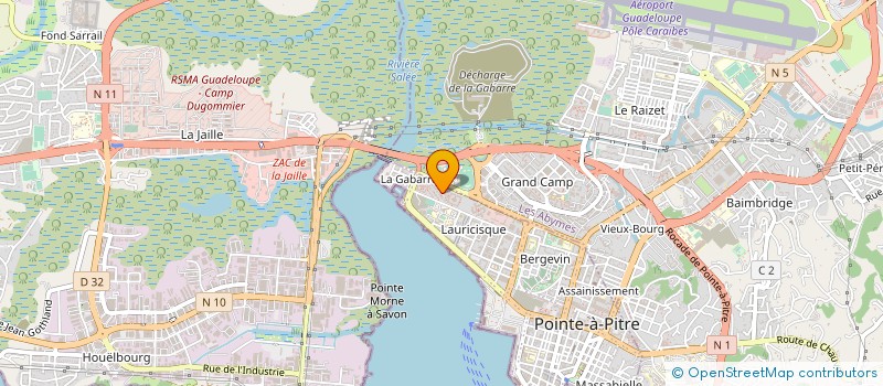 localisation de l'entreprise LE TOUT PLAN  POINTE A PITRE