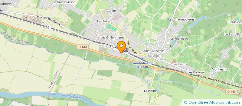 localisation de l'entreprise LE TOUZE VRIGNAUD  SAINT-MARTIN-LE-BEAU