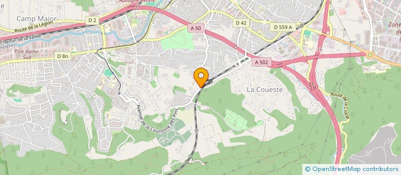 localisation de l'entreprise LE TRACTEUR ROUGE à AUBAGNE