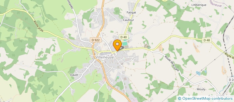 localisation de l'entreprise LE TRADI 12  VILLENEUVE