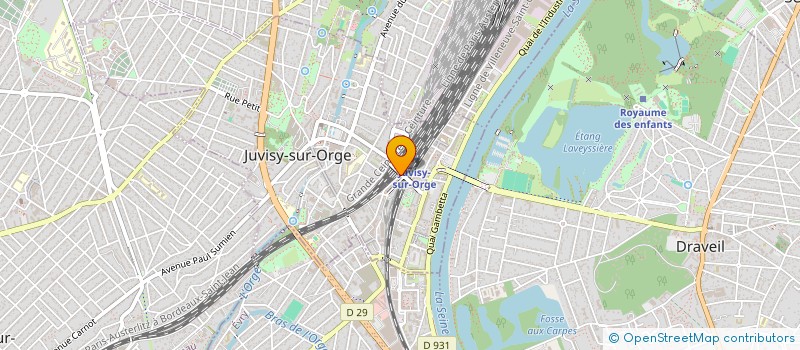 localisation de l'entreprise LE TRAIN CHAUD à JUVISY-SUR-ORGE