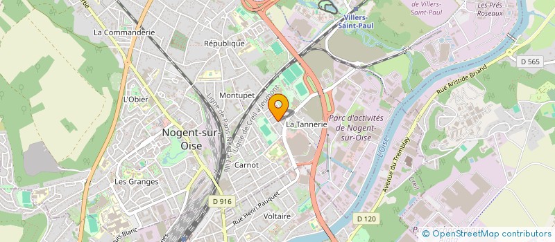 localisation de l'entreprise LE TRAIN D ANIMATION DU QUARTIER CARNOT  NOGENT-SUR-OISE