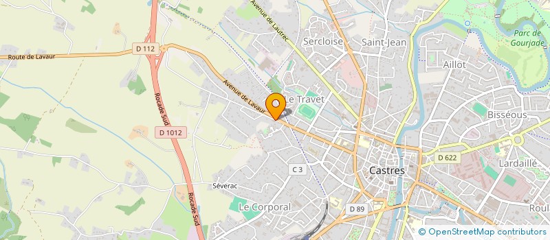 localisation de l'entreprise LE TRAIN DE LA VIE à CASTRES