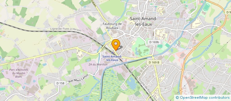 localisation de l'entreprise LE TRAIN DES DELICES  SAINT-AMAND-LES-EAUX