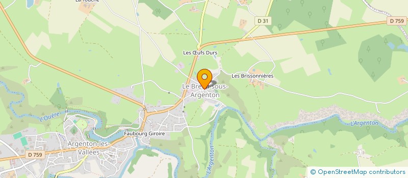 localisation de l'entreprise LE TRAIN DES OURSONS à ARGENTONNAY