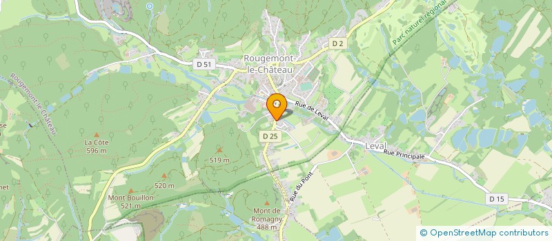 localisation de l'entreprise LE TRAIN DES SAVEURS à ROUGEMONT-LE-CHATEAU