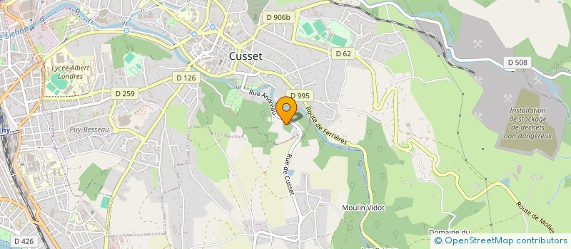 localisation de l'entreprise LE TRAIT D ENCRE à CUSSET