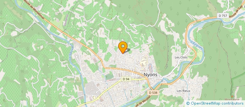 localisation de l'entreprise LE TRAIT D'UNION à NYONS