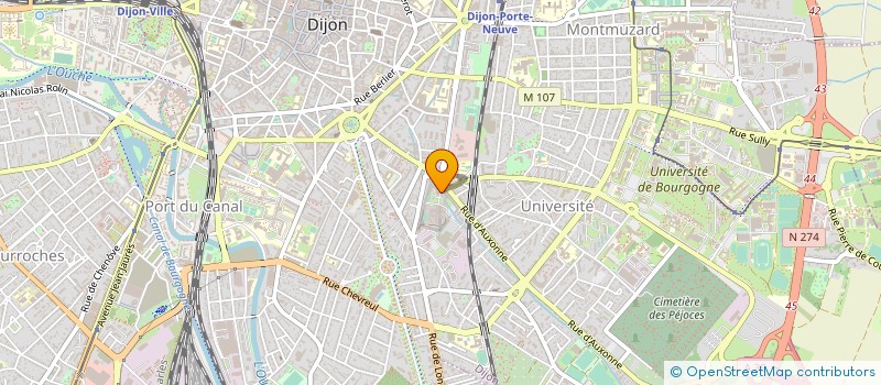 localisation de l'entreprise LE TRAIT D'UNION à DIJON
