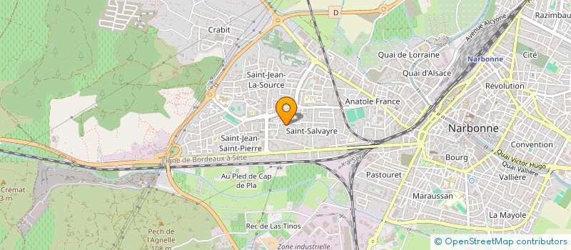 localisation de l'entreprise LE TRAIT D UNION à NARBONNE