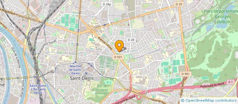 localisation de l'entreprise LE TRAIT D'UNION à SAINT-DENIS