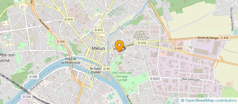 localisation de l'entreprise LE TRAIT D'UNION à MELUN