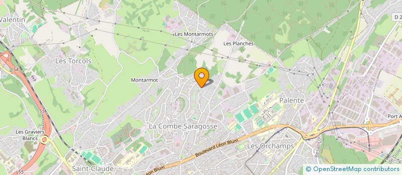localisation de l'entreprise LE TRAIT D'UNION à BESANCON