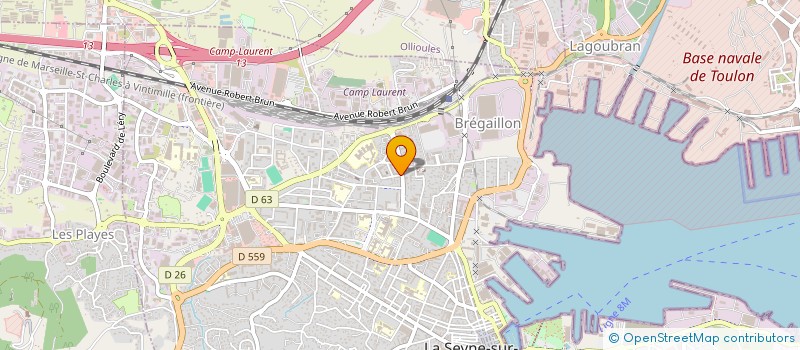 localisation de l'entreprise LE TRAIT D'UNION à LA SEYNE-SUR-MER