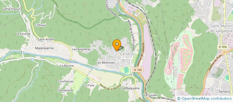 localisation de l'entreprise LE TRAIT D'UNION  SAINT-PAUL-LA-COSTE