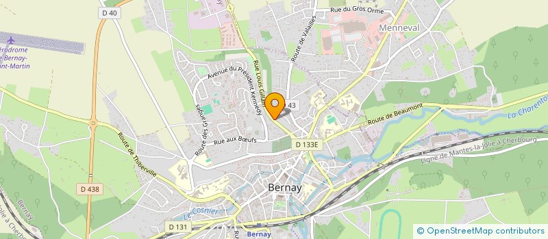 localisation de l'entreprise LE TRAIT D'UNION  BERNAY