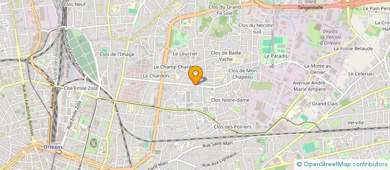 localisation de l'entreprise LE TRAIT D'UNION COIFFURE SA-SCA  ORLEANS
