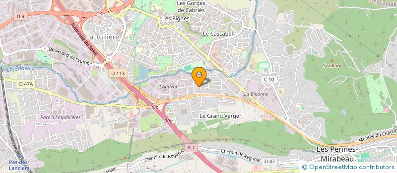 localisation de l'entreprise LE TRAIT D UNION PENNOIS à LES PENNES-MIRABEAU