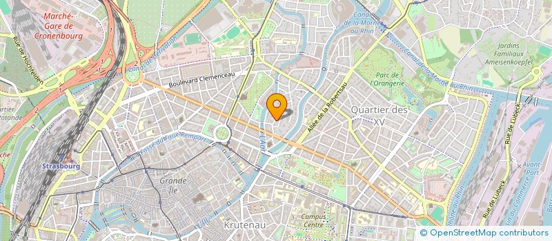 localisation de l'entreprise LE TRAIT NOIR à STRASBOURG
