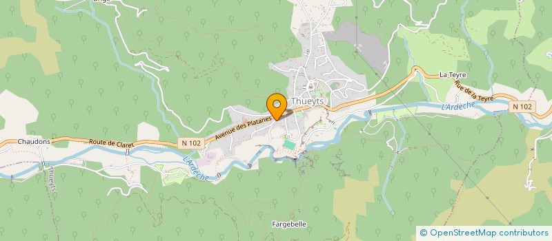 localisation de l'entreprise LE TRAMONTEL  THUEYTS