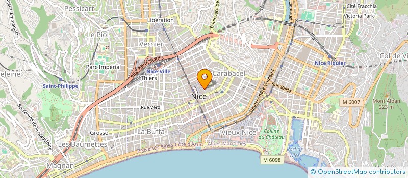 localisation de l'entreprise LE TRAMWAY à NICE