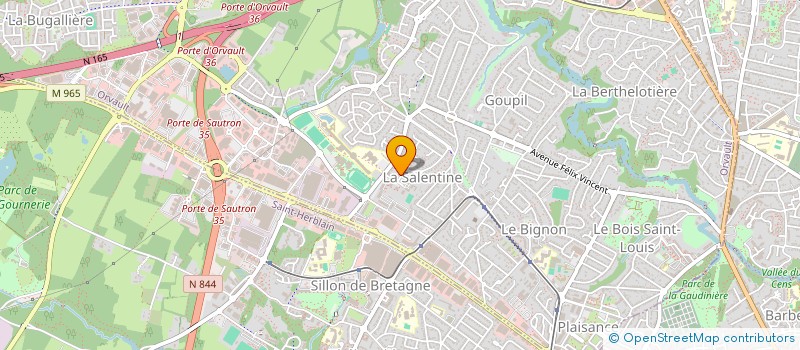 localisation de l'entreprise LE TRAN à ORVAULT