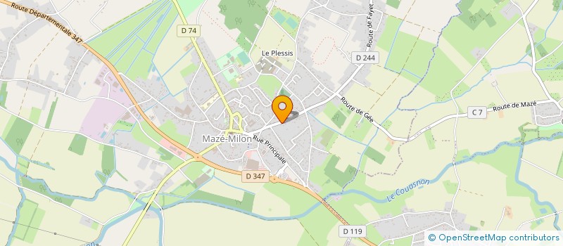 localisation de l'entreprise LE TRANSBAUGEOIS  MAZE-MILON