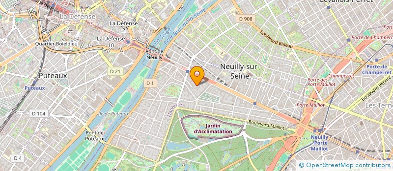 localisation de l'entreprise LE TRANSFO 70 à NEUILLY-SUR-SEINE