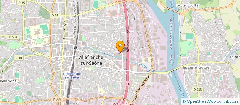 localisation de l'entreprise LE TRANSIT BATIMENT SAS à VILLEFRANCHE-SUR-SAONE