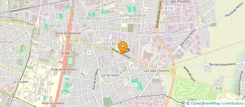 localisation de l'entreprise LE TRANSPORT BY GTS  VAULX-EN-VELIN