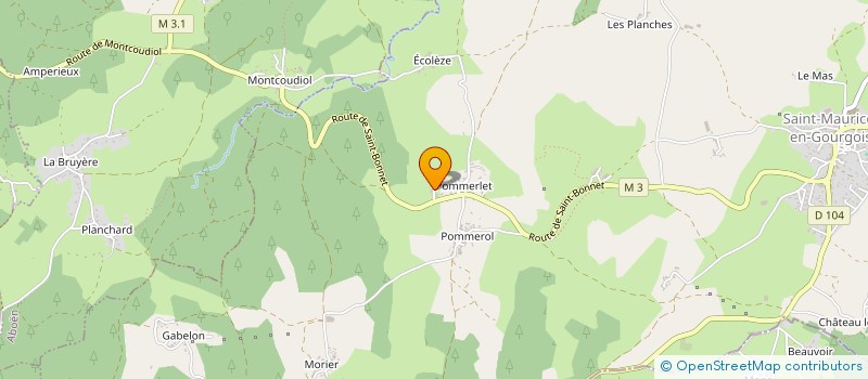 localisation de l'entreprise LE TRANSPORT'HEURE  SAINT-MAURICE-EN-GOURGOIS