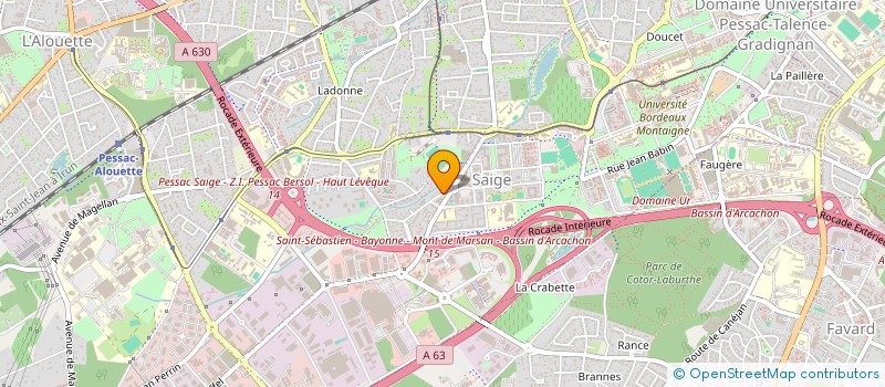 localisation de l'entreprise LE TRANSPORTEUR  PESSAC