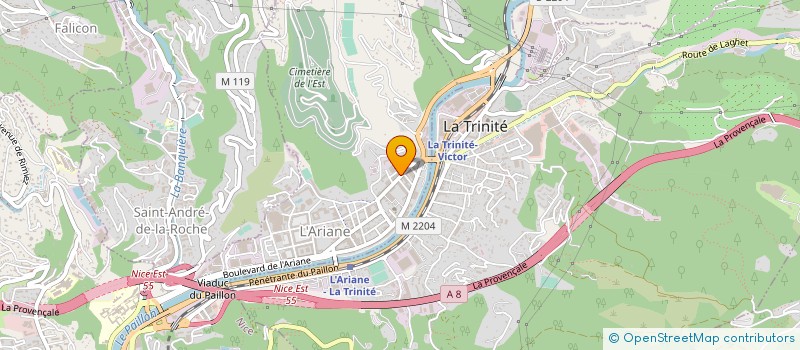 localisation de l'entreprise LE TRANSPORTEUR à NICE