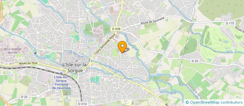 localisation de l'entreprise LE TRANSPORTEUR à L'ISLE-SUR-LA-SORGUE
