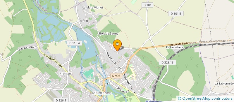 localisation de l'entreprise LE TRANSPORTEUR à MAINTENON