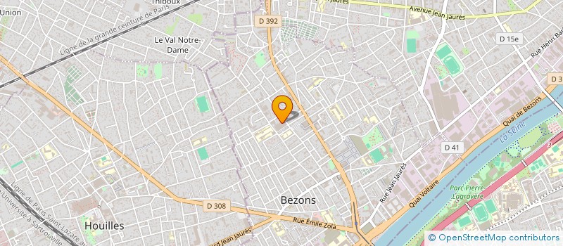 localisation de l'entreprise LE TRANSPORTEUR VTC  BEZONS