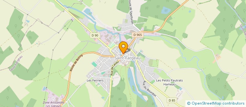 localisation de l'entreprise LE TRANSVAAL à SAINT-FARGEAU