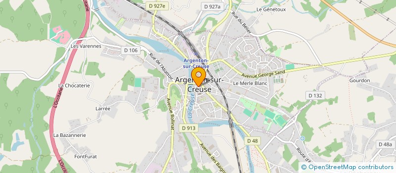 localisation de l'entreprise LE TRAQUEUR à ARGENTON-SUR-CREUSE